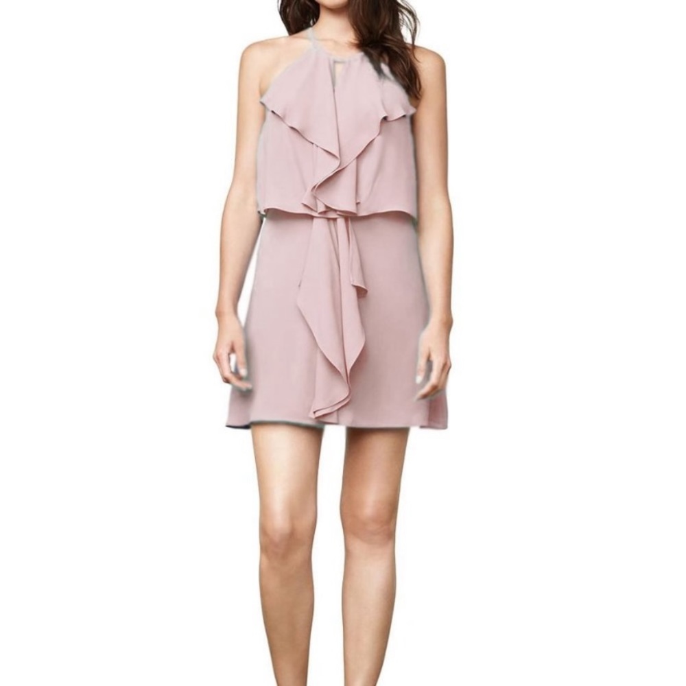 BCBG Maxazria Caylan nude colored formal dress